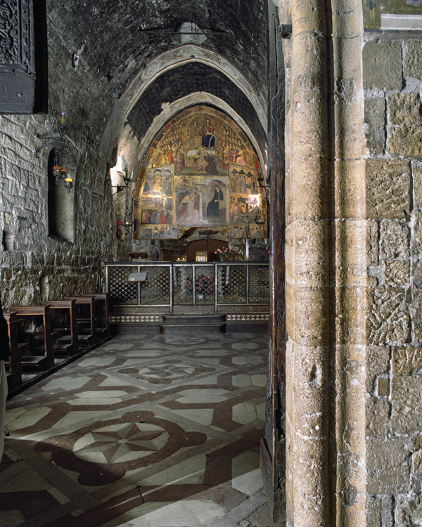 la Porziuncola (IV secolo), interno. Assisi, basilica di Santa Maria degli Angeli 